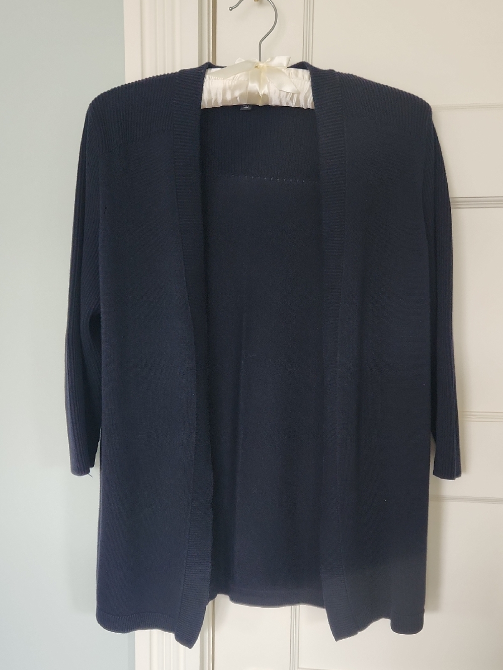 Talbots Navy Open Cardigan Sweater